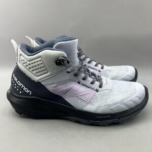 Salomon OUTpulse Gore-Tex Snow Boots Women Size 10 Gray Waterproof Comfort Shoes